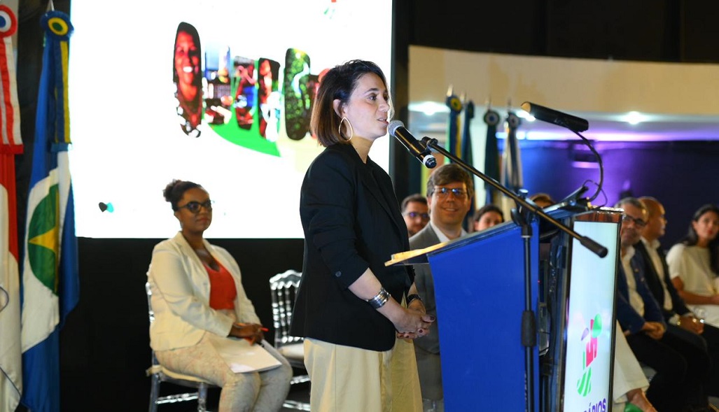 Lançamento Itinerários Amazônicos_PAULA MARLIERI-GERENTE SÊNIOR DE ASSUNTOS EXTERNOS HYDRO_Foto Mode On_Acervo iungo_2