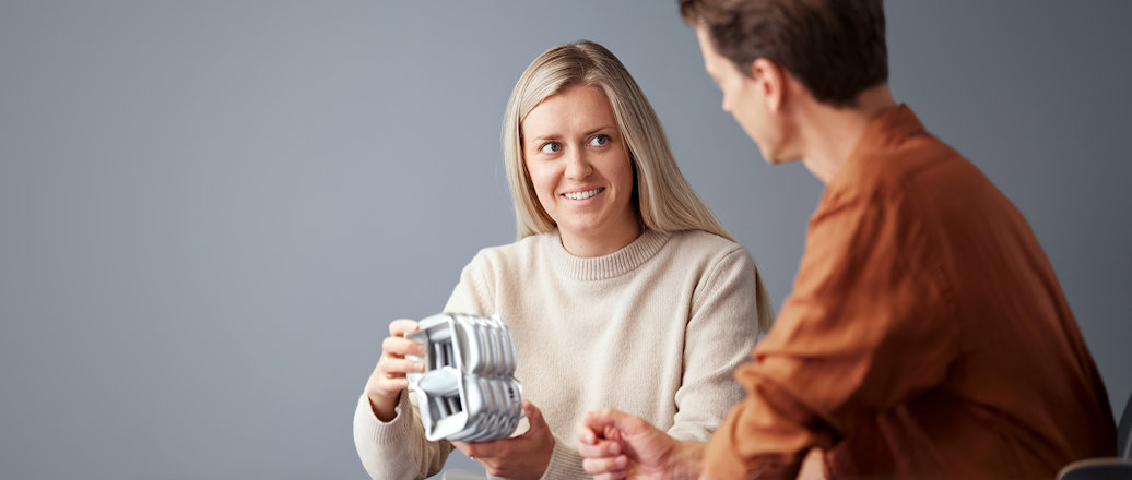a man and a woman shaking hands