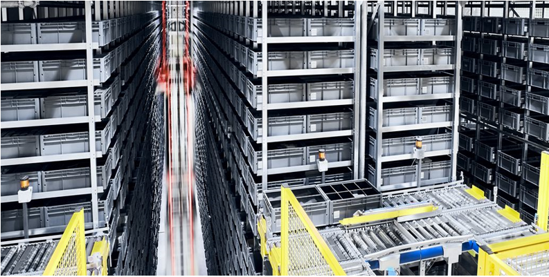 Lager aus stranggepressten Aluminiumprofilen