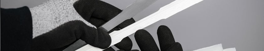 Hands holding aluminium pieces