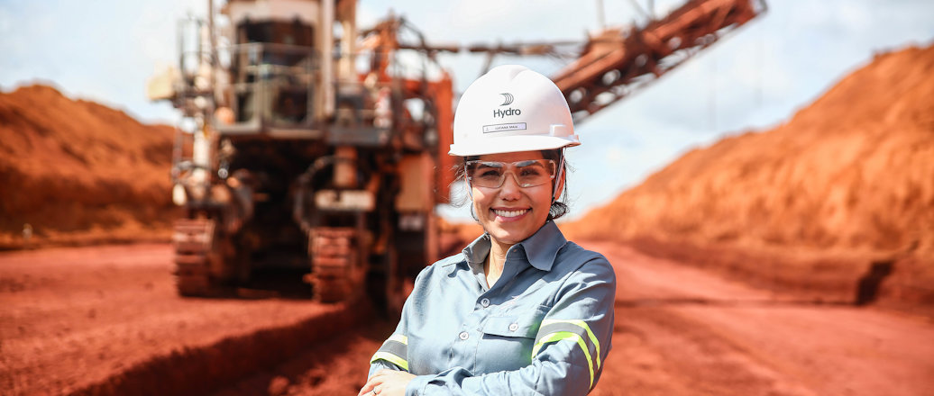 a man wearing a hard hat