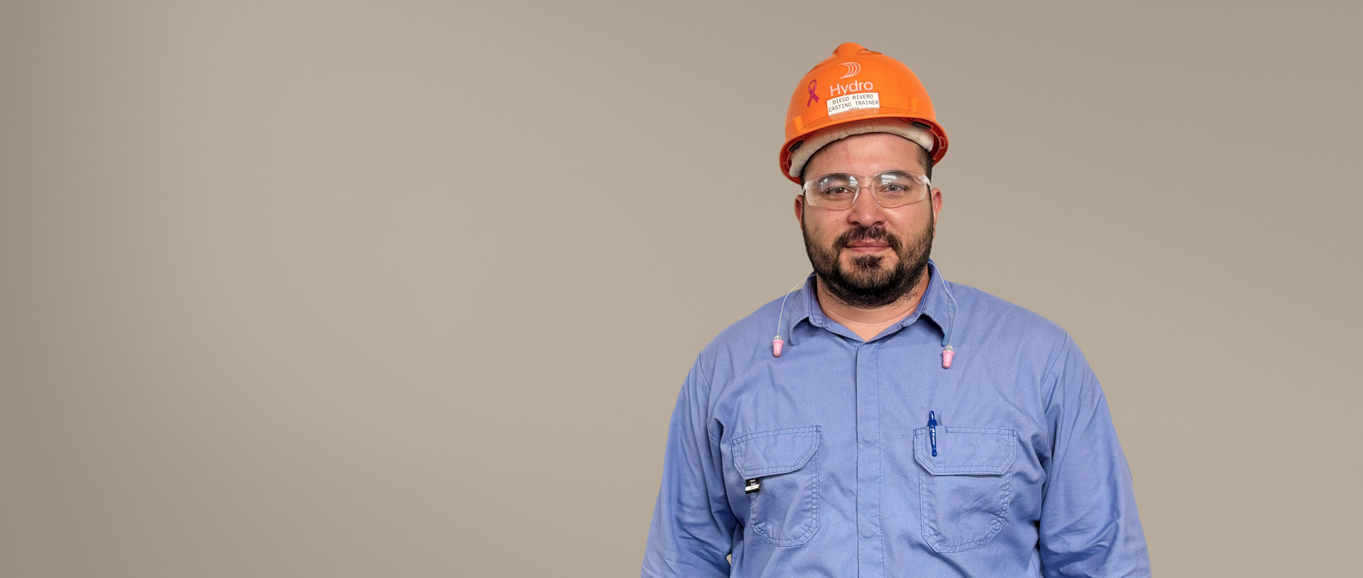 a man wearing a hard hat