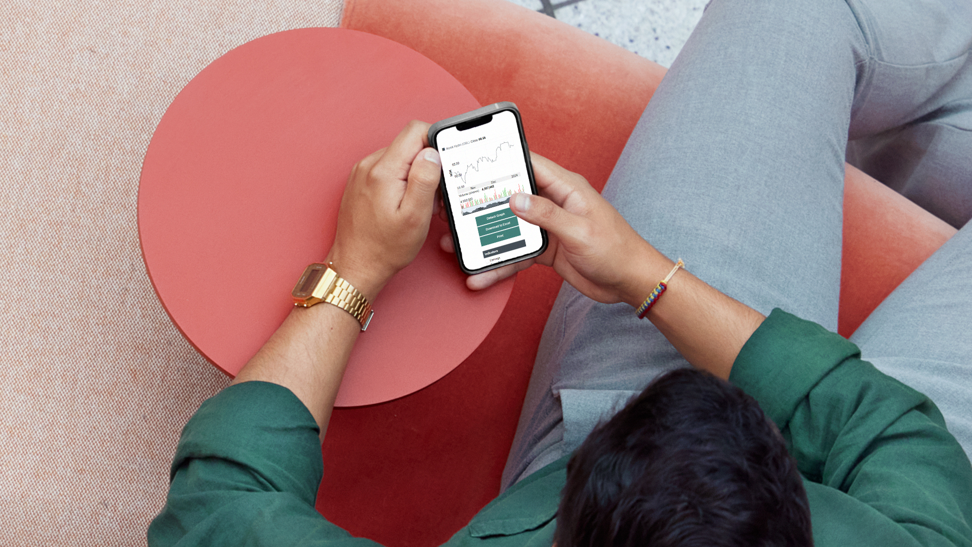 a person holding a phone