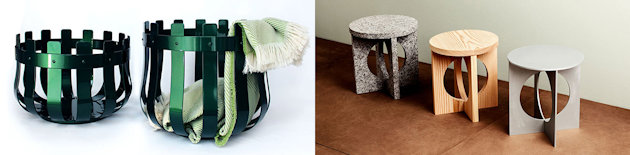 a group of stools