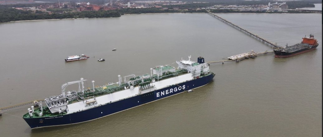 a large ship in the water