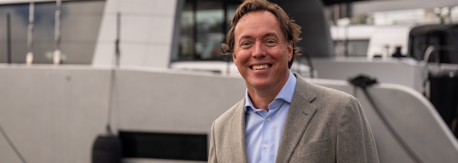 a man smiling for the camera