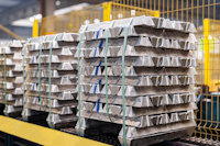 a large stack of  foundry alloys