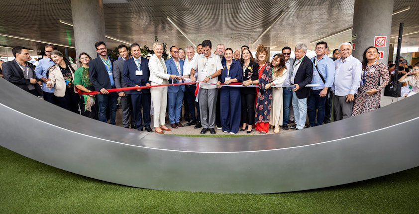 a group of people posing for a photo