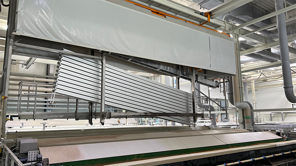 a large factory with pipes