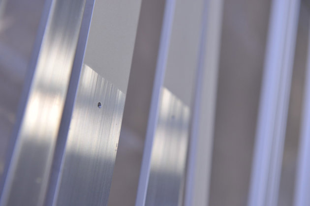 a close up of a metal rod