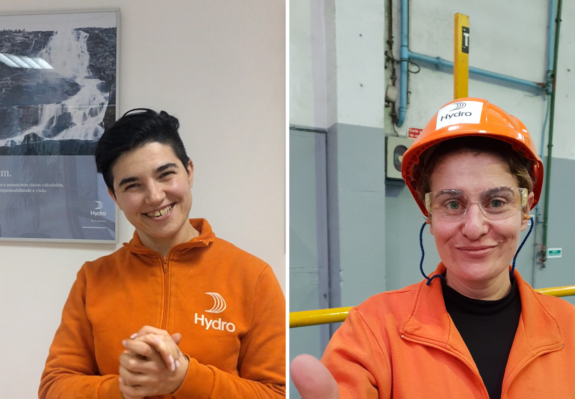 a couple of women smiling