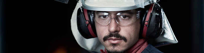 a man wearing headphones