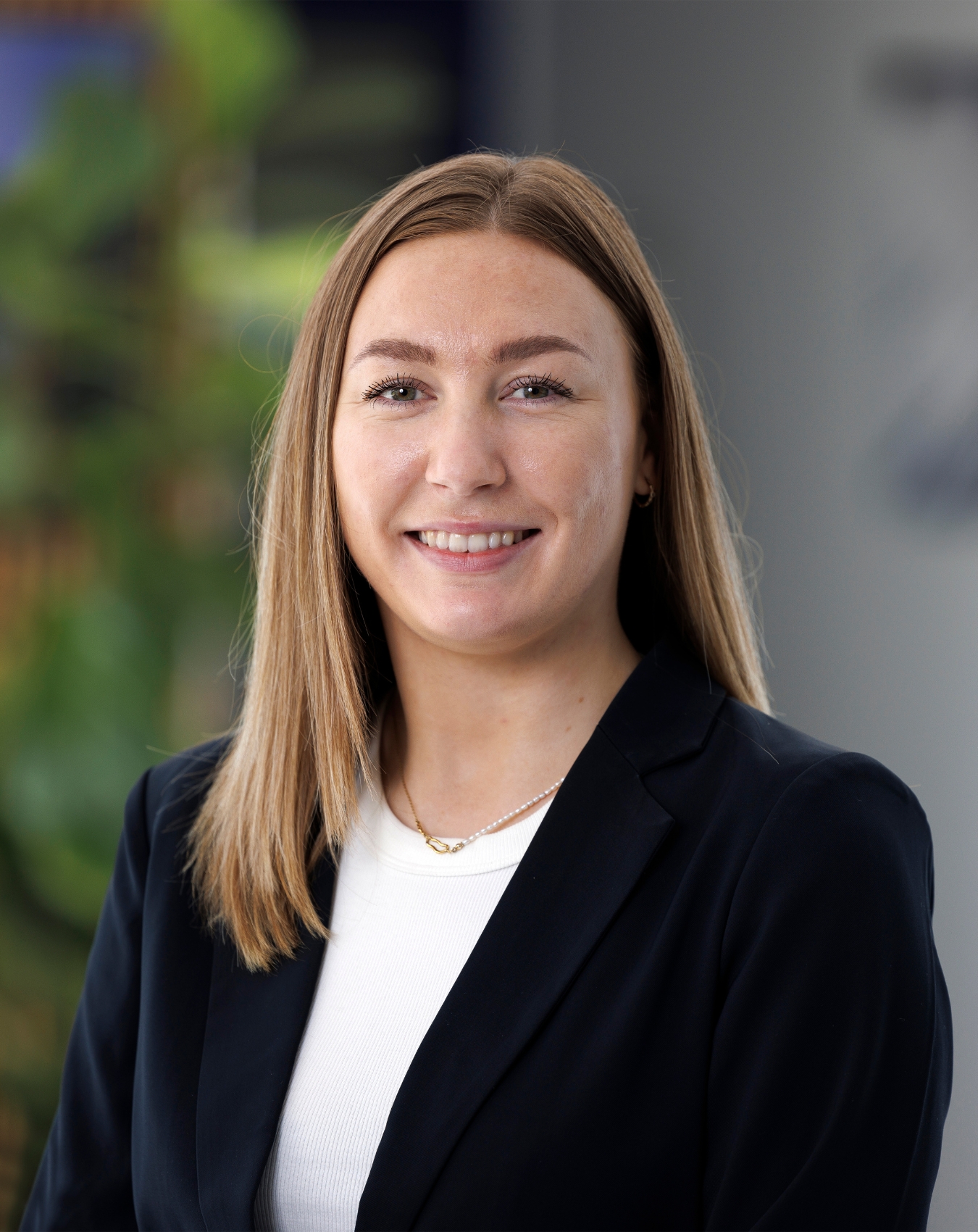 a woman smiling for the camera