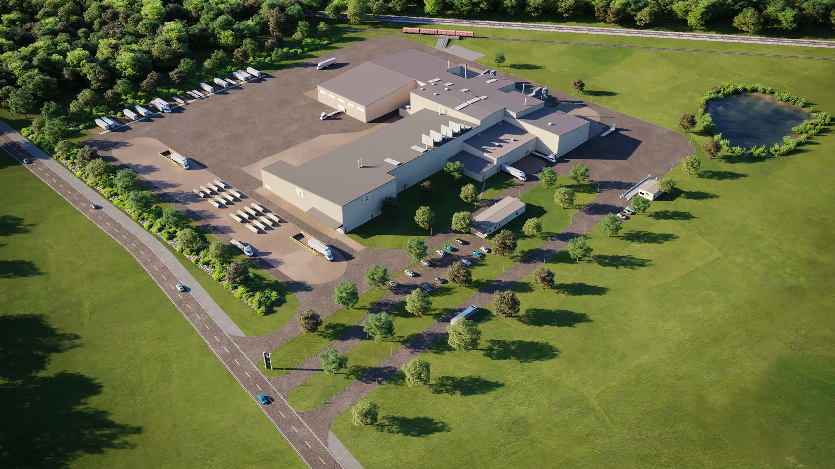 Illustration of Hydro's recycling plant in Cassopolis, Michigan