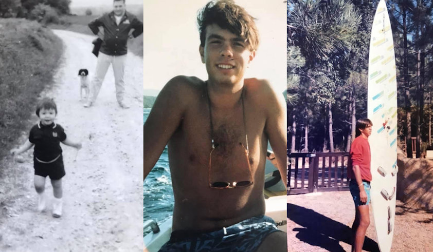 a man in a swimsuit
