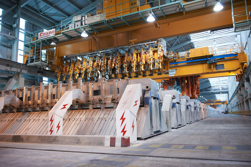 a large factory with large machines