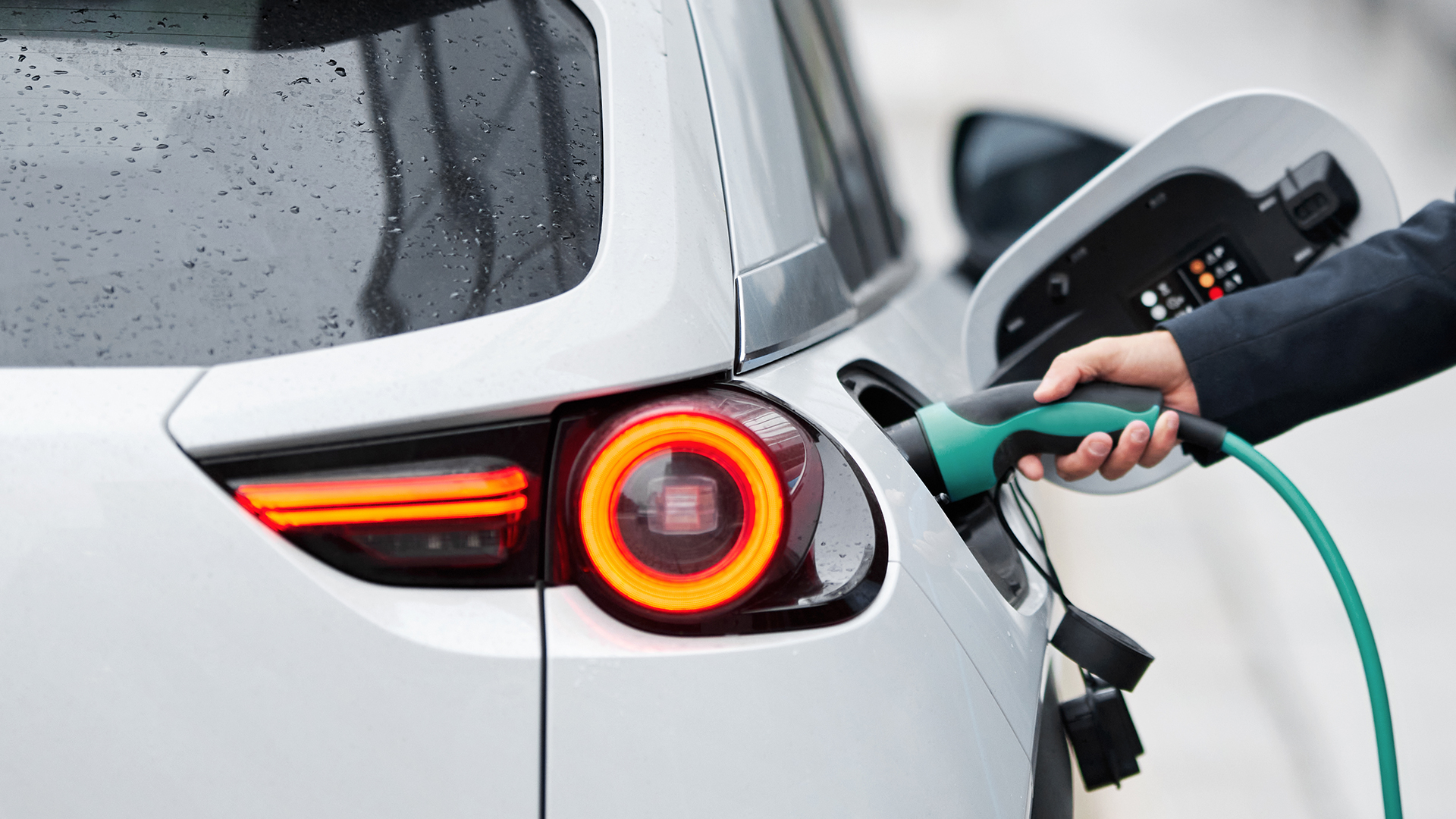 a person driving a car