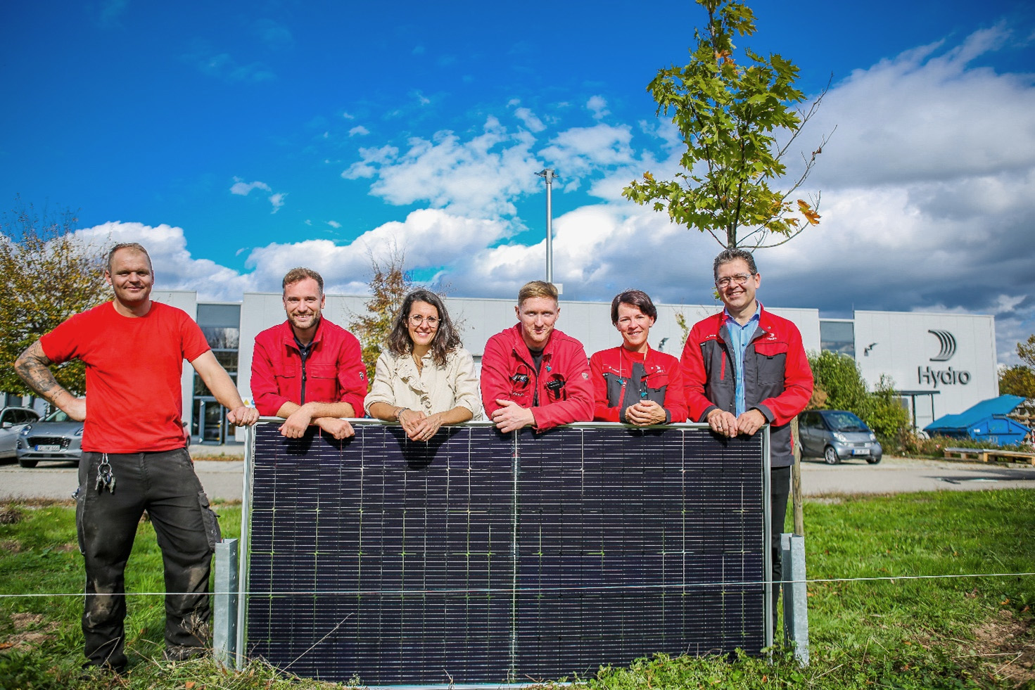 Next2Sun Solarzaun am Standort Hydro Extrusions Offenburg